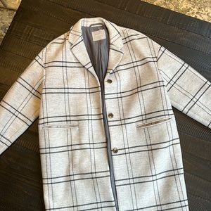 Everlane plaid wool coat - size 6
